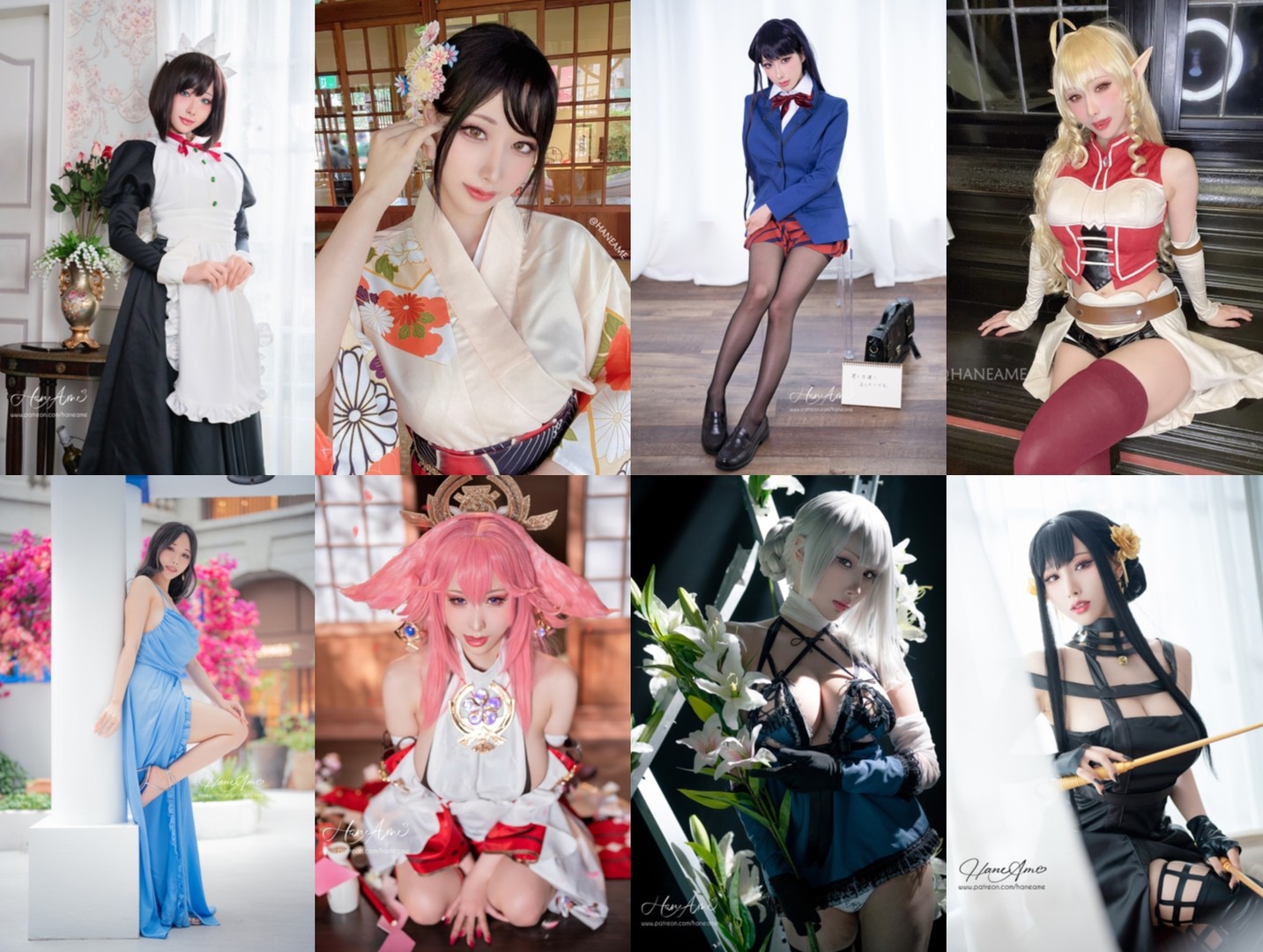 HaneAme雨波写真合集：410套170GB高清图集打包下载